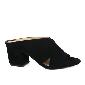 Steve Madden Heeled Mules - Dames - Muiltjes - Zwart - 36 EU - Leer - Schoenen