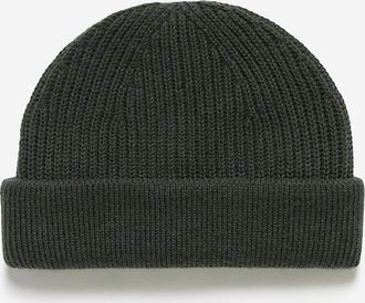 Oliver Sweeney Mens Oliver Sweeney Wool Blend Ribbed Beanie - Green - Size: ONE size
