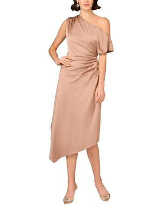 Aidan Mattox Solid Midi Dress