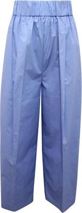 Emma & Gaia 34P072 Broek - Dames - Wijde Broeken - Blauw - XS - Katoen - Broeken