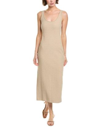 Enza Costa Textured Jacquard Tank Maxi Dress