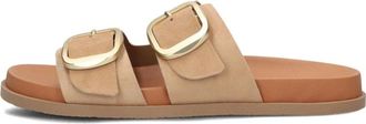 Notre-V Schoenen, Dames, Beige, 39 EU, Su&egrave;de, Beige Su&egrave;de Zomerslippers