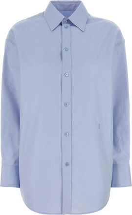 Saint Laurent Powder Blue Oxford Shirt