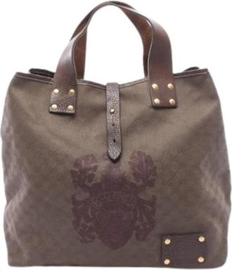 Gucci Pre-owned Vintage Tote Bag - Heren - Vintage Shopper - Bruin - ONE Size - Leer - Vintage
