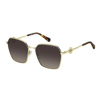 Marc Jacobs Gold Metal Frame Sunglasses - Gold