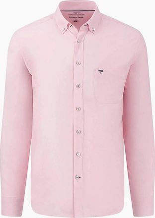 Fynch-Hatton Mens FYNCH-HATTON OXFORD LONG SLEEVE SHIRT PINK - Size: 42