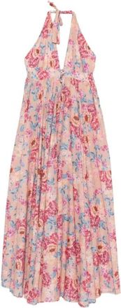 Anjuna Bridget Maxi Jurk - Dames - Maxi kleedjes - Roze - M - Katoen - Kleedjes
