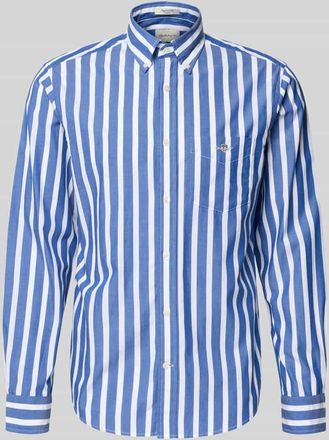 GANT Slim Fit Freizeithemd mit Brusttasche in Blau, Gr&ouml;&szlig;e XXXL