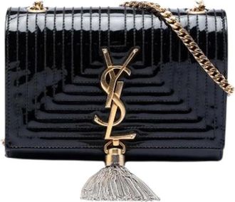 Saint Laurent Pre-owned Cross Body Bags, female, Black, Size: ONE SIZE Pre-owned The Kate