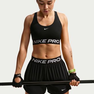 Nike Womens Nike Pro 365 Light-Support Non-Padded Sports Bra in Black | IQ1035-010