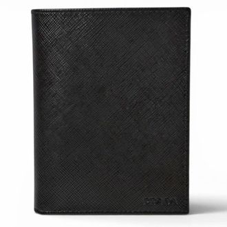 Prada Saffiano Black Wallet (Bi-Fold) (Pre-Owned)