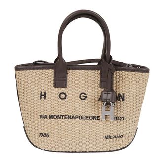 Hogan Tote Bags, female, Brown, Size: ONE SIZE Shopping Tote