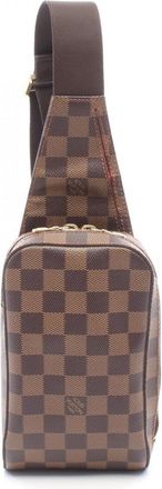 Louis Vuitton Brown Coated Canvas Leather Fanny Pack Sling Bag (Pre-Owned)