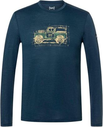 super.natural Willi L/S Merinoshirt f&uuml;r Herren | blau