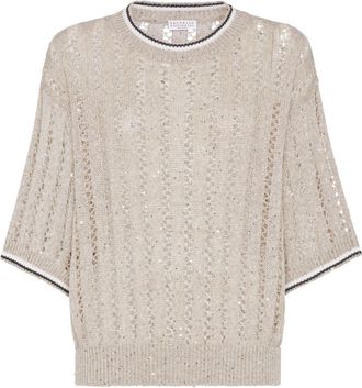 Brunello Cucinelli Dazzling sweater - Neutrals