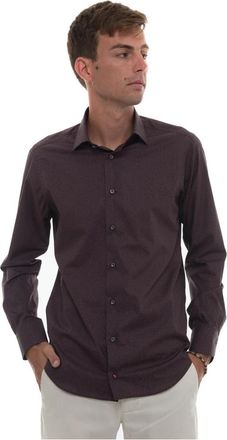 Carrel Overhemd - Heren - Casual Overhemden - Rood - 2XS - Katoen - Overhemden
