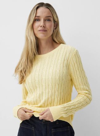 Contemporaine Womens Reprocessed cotton cables sweater