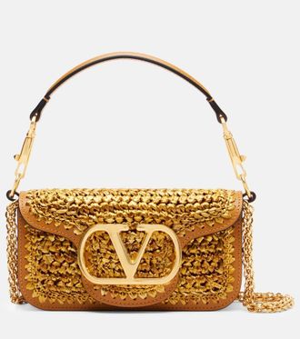 Valentino Garavani Borsa a spalla Loc&ograve; Small in crochet