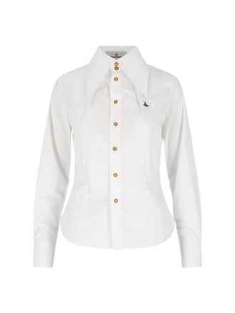 Vivienne Westwood White W Violin Cotton Shirt