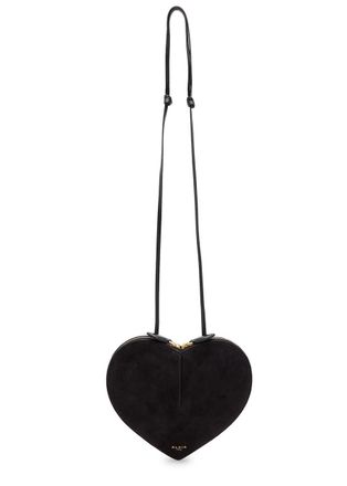 Alaia Le Couer Suede and Leather Cross-body bag - Black - One Size