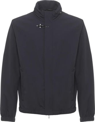 Fay Short Travel Bomber Jacket - Heren - Zomerjassen - Blauw - 3XL - Polyester - Jassen