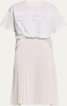 3.1 Phillip Lim French-Tuck T-Shirt Combo Dress