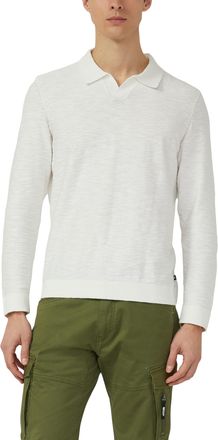 s.Oliver Strickpullover S.OLIVER, Herren, Gr. XXL, ecru, Strick, Obermaterial: 100% Baumwolle, unifarben, normal h&uuml;ftbedeckend, Rundhals, B&uuml;ndchen, Pullover St