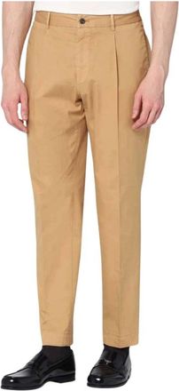 Santaniello Biagio Broek - Heren - Straight fit broeken - Bruin - XL - Katoen - Broeken