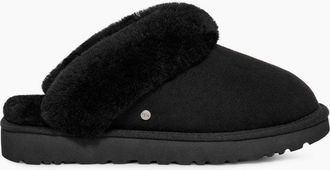 UGG UGG Womens Classic Slipper II - Black Suede - Size UK 5