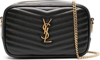 Saint Laurent Black Lou leather mini crossbody bag