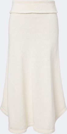 Aya Muse Kena knitted cotton midi skirt