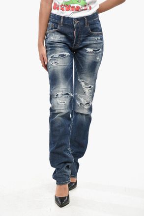 Dsquared2 24/7 Stretch Denim Vintage-Effect Jeans 17cm Dsquared2