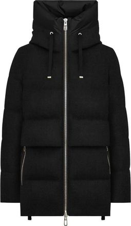 Duno Korte Zwarte Parka Jas - Dames - Parka Jassen - Zwart - XL - Jassen