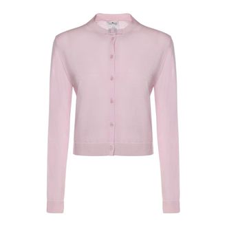 Courr&egrave;ges Cardigans, female, Pink, Size: S Light Rib Cardigan