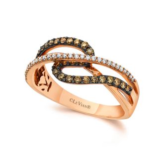 Le Vian Ladies Euphoria Chocolate Rings set in 14K Strawberry Gold