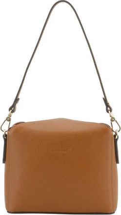 Pourchet Tassen, Dames, Bruin, ONE Size, Leer, Doos | Kameel canvas - leer