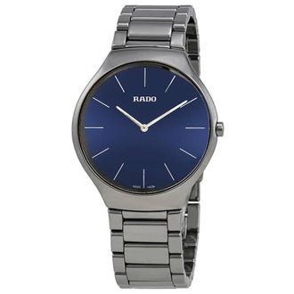 Rado True Thinline Blue Dial Mens Watch R27955022