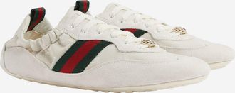 Gucci Womens Sneakers Shift White Leather Trainers