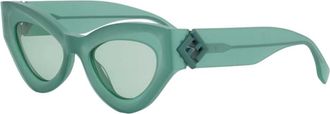 Fendi FF Diamonds Fe40146I 95N - female - Fendi - Sunglasses - Green - 52 MM - Accessories