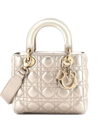 Dior My ABCDior Lady Dior Bag Metallic Cannage Quilt Leather shoulder bag - Gold