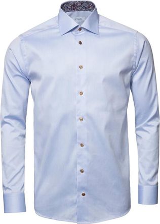Eton Lichtblauwe Formeel Overhemd - Heren - Zakelijke Overhemden - Blauw - 5XL - Katoen - Overhemden