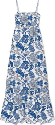 MC2 Saint Barth Bloemen Lange Katoenen Jurk - Dames - Maxi kleedjes - Veelkleurig - L - Katoen - Kleedjes