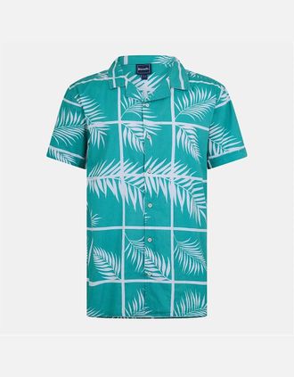 Bench Mens Shirt Ss Rafil - Green - Size: Regular/40