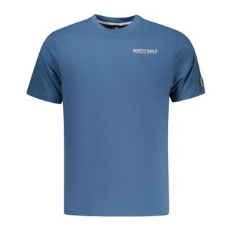 North Sails T-Shirts, male, Blue, Size: 3XL Short-sleeved T-shirt