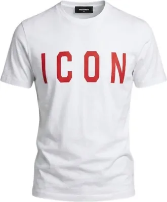 Dsquared2 Womens Icon Logo Cotton T-Shirt In White