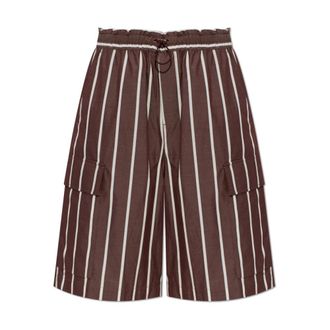 Rag & Bone Casual Shorts, female, Brown, Size: XS Victoria Striped Shorts