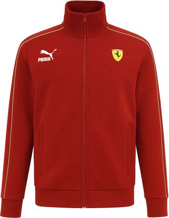 Puma x Scuderia Ferrari Race Iconic Mens Dark Red Track Jacket - Size X-Large