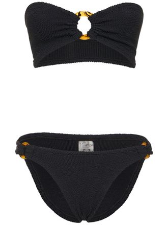 Hunza G Gloria Seersucker Bandeau Bikini Set