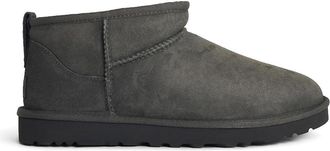 UGG Classic Ultra Mini Grey Suede Boots