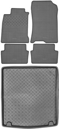 OEM Juego De Alfombrillas De Goma Para Coche Y Maletero Para Renault Laguna Iii Estate (2008-2015)